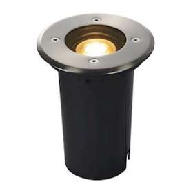 SOLASTO (EARTHLUX), rond, encastré de sol ext., QPAR51, Inox 304, GU10 6W|SLV-DC5227680