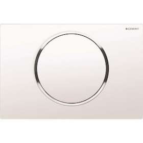 Plaque Geberit Sigma10 interrompable: blanc, chr bri|Geberit-GBR115.758.KJ.5