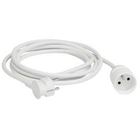 Rallonge domestique 2P+T avec éclips de protection longueur 5m - blanc|Legrand-LEG051601