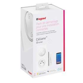 Pack de démarrage Céliane with Netatmo 1 prise + 1 cde Départ/Arrivée - blanc|Legrand-LEG067700