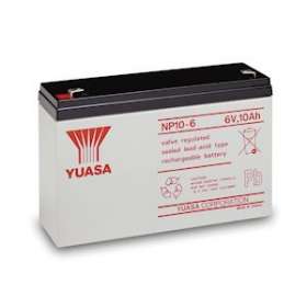 Batterie stationnaire étanche au plomb NP 10Ah 6V - bac standard|Yuasa-YUANP10-6