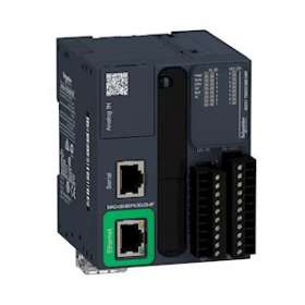 Modicon M221 Book, contrôleur 16E/S relais, port Ethernet+série, 24VCC, vis|Schneider Electric-SCHTM221ME16R