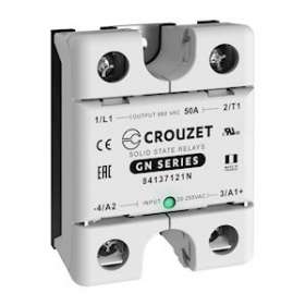 SSR, GN, Single Phase, Panel Mount, 50A, IN 20-265 VAC, OUT 660 VAC, Zero Cross|Crouzet-CRT84137121N