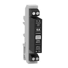 SSR, GNRD Mini, DIN Rail, 4A OUT 2-60 VDC, IN 90-240 VAC/VDC, DC Switching|Crouzet-CRTGNRDM4A1C