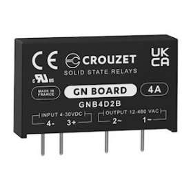 SSR, GN Board, PCB Mounting, 4A OUT 12-460 VAC, IN 4-30 VDC, Special Zero Cross|Crouzet-CRTGNB4D2B