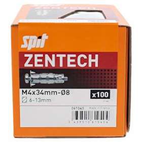 ZENTECH 4X34/13 + vis|Spit-SPT061040