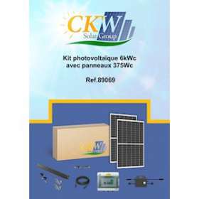 Kit Solaire 6KW-8 micro-onduleur 800W-16 panneaux 375W-toit tuile|-KWC89069