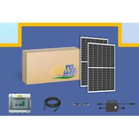 Kit Solaire 6KW-8 micro-onduleur 800W-16 panneaux 375W-no fixation-Coffret AC|-KWC89073