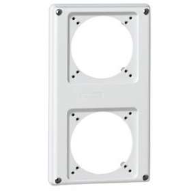 Plastron P17 220x125mm recevant 2 prises 16A pour composer un coffret P17|Legrand-LEG057713