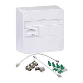 LexCom Home - coffret communication grade 2TV - 4xRJ45 cat6 ext à 8 - 13M1R|Schneider Electric-SCHVDIR390006