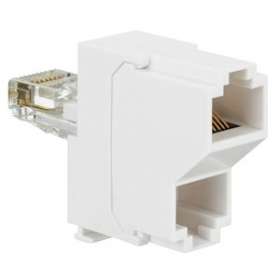 Doubleur saillie de RJ45 à 2 sorties téléphone|Legrand-LEG032747