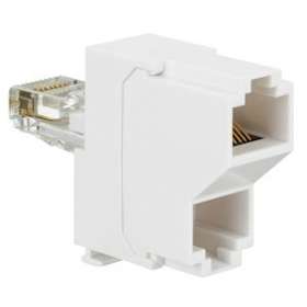 Doubleur saillie de RJ45 à réseau informatique et téléphone|Legrand-LEG032745