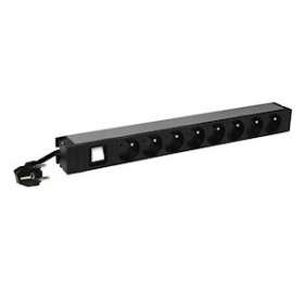 PDU 19pouces 1U LCS² interrupteur voyant 8x2P+T - cordon 3m avec fiche 2P+T 16A|Legrand-LEG646822