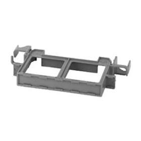 Porte-étiq. gris 8 p 1 pas HPUL & Eur. pour rails HPUL et rail Europe, gris cla|Corning Pouyet-POUP44223AA