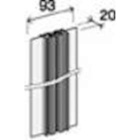 Rail aluminium HPUL pour modules CAD, Longueur 2 mètres|Corning Pouyet-POU90150400