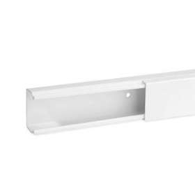 Goulotte de distribution non cloisonnable TA-E 40x25 1 compartiment blanche|Iboco-IBOB00686