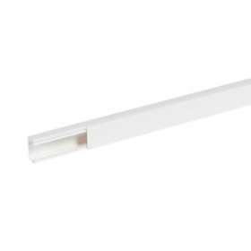 Goulotte distribution Viadis 40x25mm-Fond+couvercle-1 compart-Longueur 2m-Blanc|Planet wattohm-PLW16280