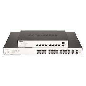 Switch 24 ports PoE+ 10/100/1000Mbps + 2 ports combo 1000Base-T/SFP|Dlink-DLKDGS1026MP