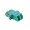 Raccord multimode LC duplex turquoise