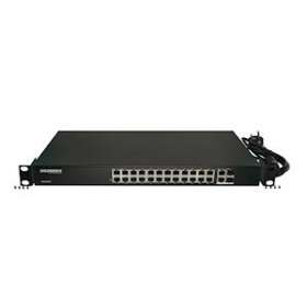 Switch non-manageable 24 ports 10/100Base-TX PoE+ (370W)|Gigamedia-GGMNE24P