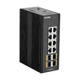 Switch Manageable L2 Industriel 12 ports - 8 ports Gigabit + 4 SFP|Dlink-DLKDIS300G12SW