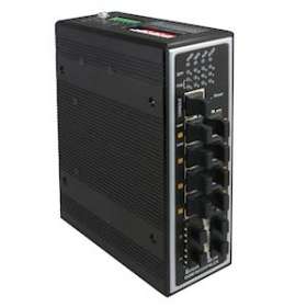 Switch Industriel manageable RAIL DIN 8 ports Gigabit PoE+ (240W) + 4 SFP|Gigamedia-GGMINS8RP4LCA