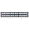 Patch Panel, 48 Port, Modular, Black