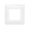 Plaque de finition Mosaic pour 2 modules blanc