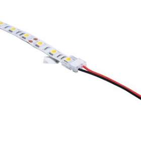 Connectique rapide 2 pôles linéaire 12/24V de 8mm: Bandeau - câble|Europole-POL42193