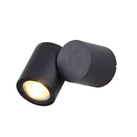 TOPAZE - Appl. Mur Ext. IP54 IK08, 1 tête, lpe LED 5,2W 3000K 500lm incl.|Aric-ARI50916