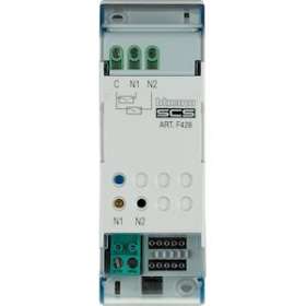 Interface de contact modulaire MyHOME_Up 2 contacts - 2 modules|Bticino-TICF428