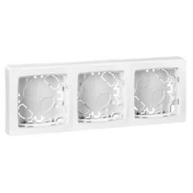 Cadre saillie 3 postes Appareillage saillie blanc|Legrand-LEG086093