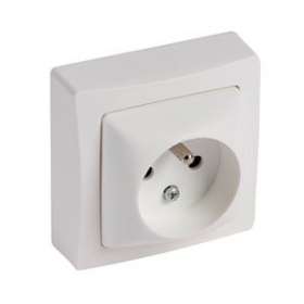 Prise de courant 2x2P+T bornes automatiques Appareillage saillie complet - blanc|Legrand-LEG086076