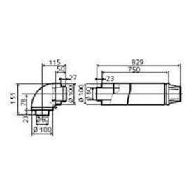 Kit ventouse horizontale|Ariston Thermo France-CHF3318635