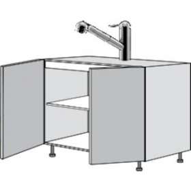 Bas Sous-évier L1200 2 portes|Neoform industries sas-UIDCM7BE120