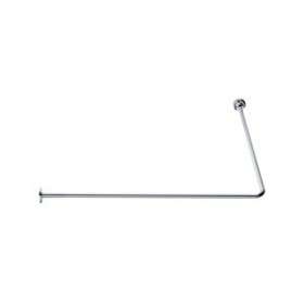 Porte-rideau d'angle 90DEG 900 x 900 mm, tube laiton chromé D 16 mm, 2 embases|Pellet asc-PT4004117