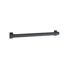 Barre droite 400 mm, tube aluminium anthracite D 38x25 mm, cache-fixations anth|Pellet asc-PT4049741