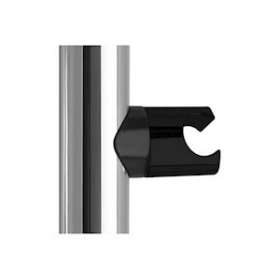 Support douchette coulissant pour barres D 38x25 mm, résine gris anthracite|Pellet asc-PT4049318