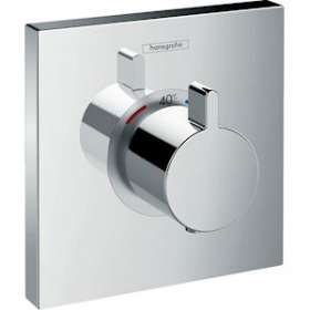 Set finition mitigeur thermostatique ShowerSelect E encastré haut débit, chromé|Hansgrohe-HA315760000