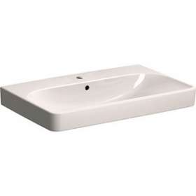 Lavabo Geberit Smyle Square, 75x48cm, avc trop-plein, Blc|Geberit-GBR500.249.01.1