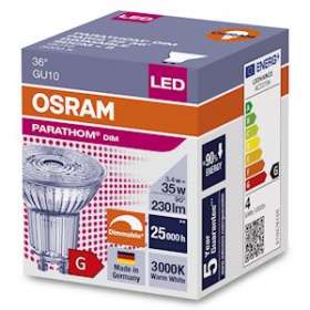 OSRAM LED PARATHOM DIM PAR16 35 930 GU10 36DEG 3,4W 230lm|Ledvance-OSR259959