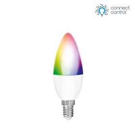 Connect.control - Lampe flamme E14 5W 180DEG RGB + CX (827-850) grad. Bluetooth|Aurora-ABIAUA1BTE14CW