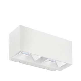 Klay - Applique LED double IP65 240V 18W 830 réglable haut/bas BL|Aurora-ABIENWL18W30