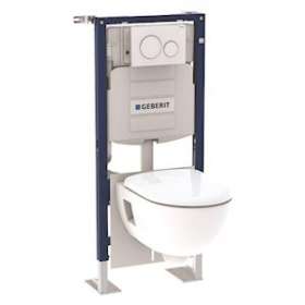 Bâti-pack WC Geberit Duofix 112 cm Sigma 12 cm Sigma20 et WC Renova semi-caréné|Geberit-GBR118.311.KJ.1