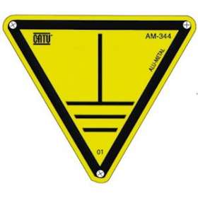 triangle alu 'terre' 100mm|Catu-CATAM-344