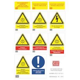 kit de signalisation photovoltaÏque|Catu-CATAT-7010