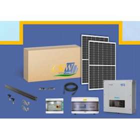 Kit Sol. Ond. 9kW-triphasé-24 panneaux 375W-toit tuile ETN-Coffret AC/DC|-KWC89063