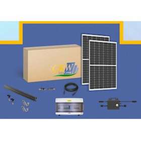 Kit Solaire 9kW--12 micro-onduleur-24 panneaux 375W-toit tuile ETN-Coffret AC|-KWC89071