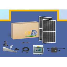 Kit Solaire 6KW-8 micro-onduleur 800W-16 panneaux 375W-toit plat|-KWC89077