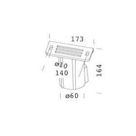 Accessoire 333 Fixation Mat Diam 60 Graphite|Disano-ZON99791500